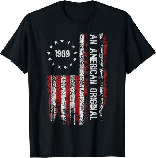 An American Original 1969 Birthday Vintage American Flag