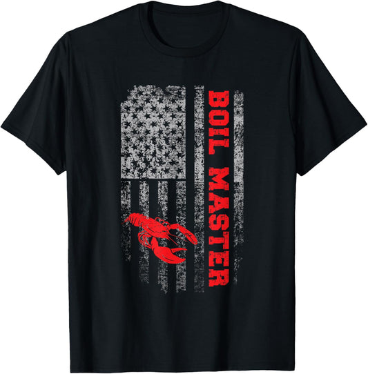 Boil Master Crawfish American Flag Crawdaddy Crayfish