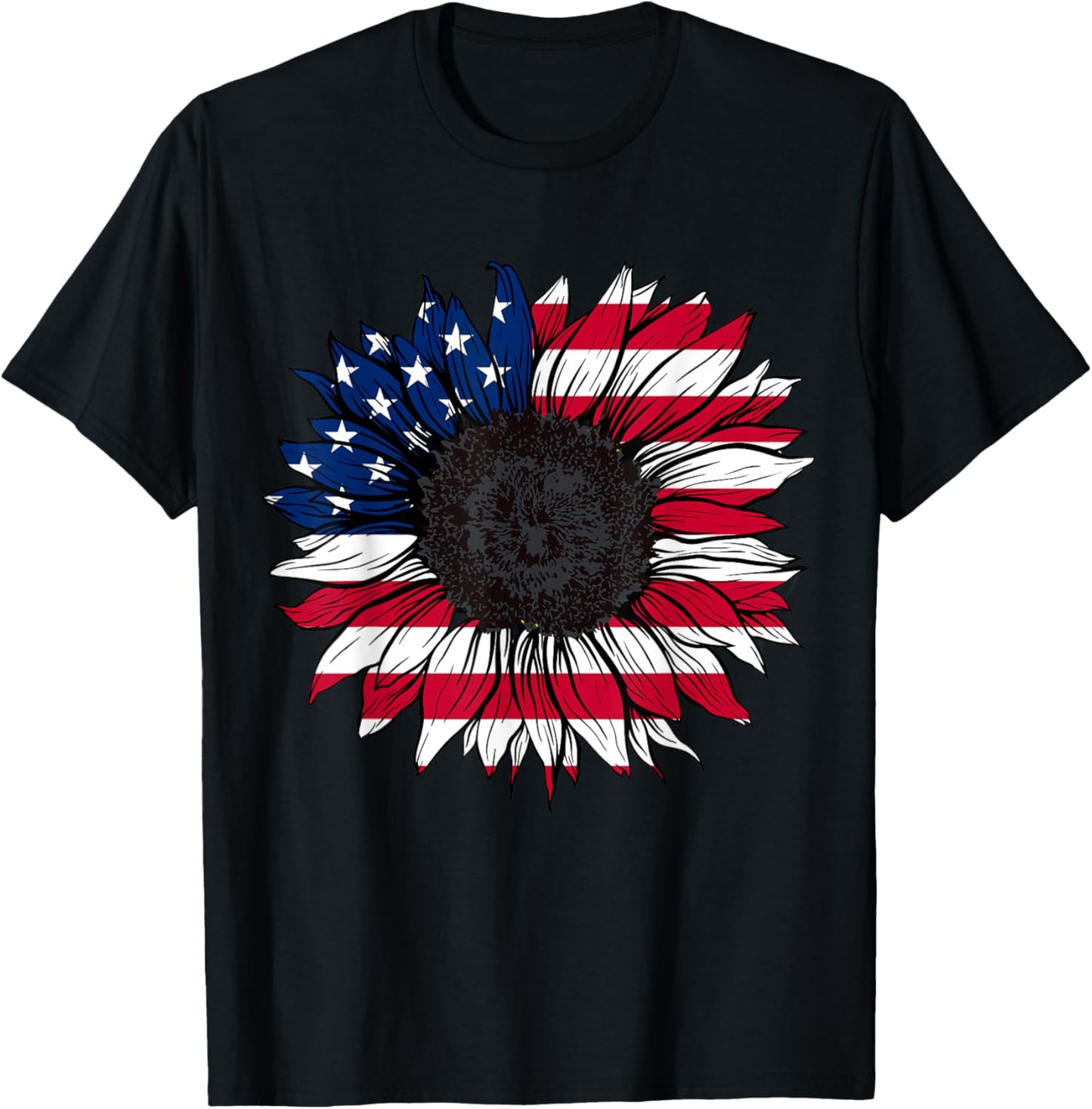 American Flag Sunflower 4Th Of July Independence Usa Day