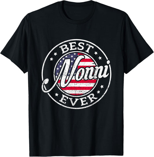 Best Nonni Ever Usa Flag Mothers Day Family