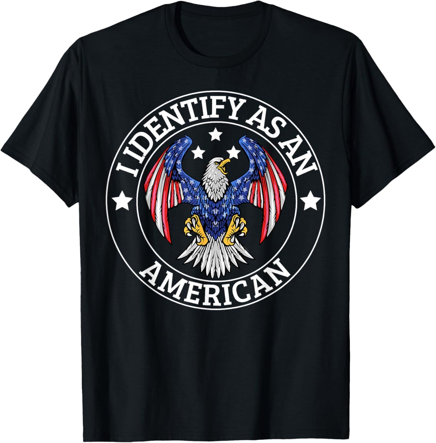 I Identify As An American Usa Flag 4Th Of July Eagle