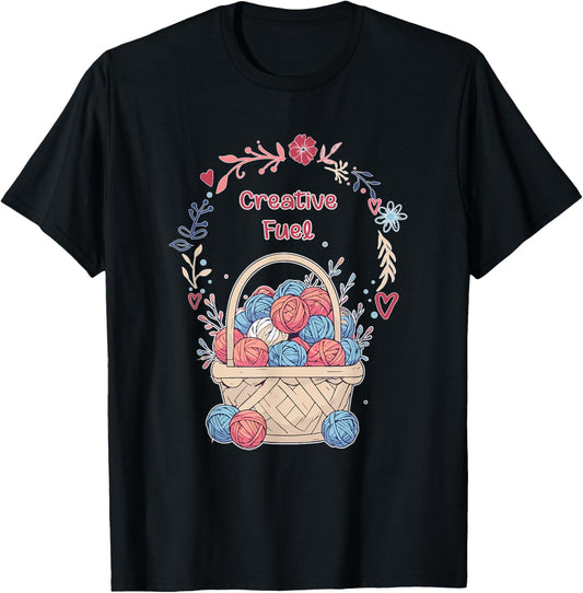 Creative Fuel - a basket of Yarn for Knitter or Crocheter