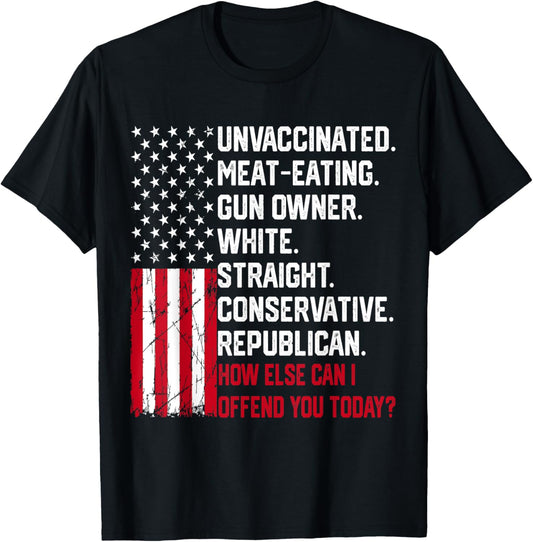 How Else Can I Offend You Today Funny Saying Quote Usa Flag