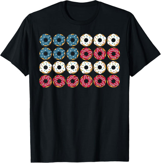 Patriotic Donuts American Flag Usa 4Th Of July Doughnuts Day