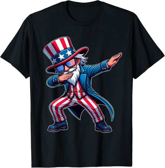 Patriotic Dabbing Uncle Sam Usa 4Th Of July Mens Boys Kids