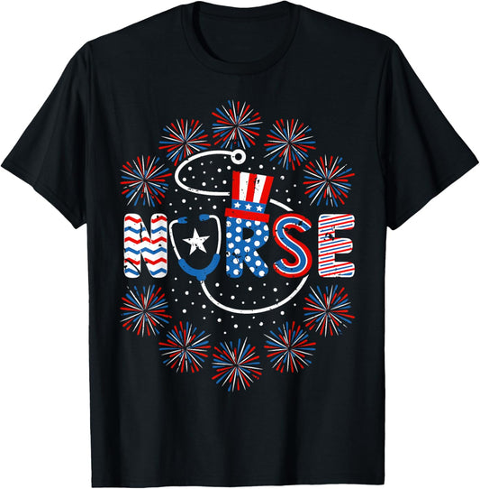 4Th Of July Nurse American Flag Nursing Patriotic Nurse