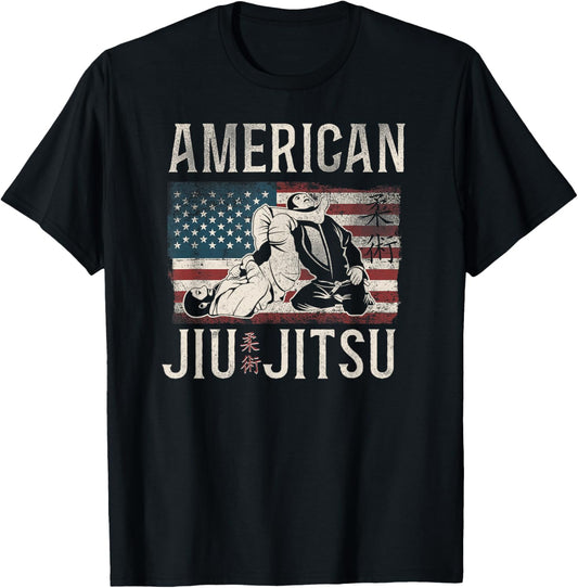 Jiu Jitsu Patriotic American Usa Flag American Jiu Jitsu