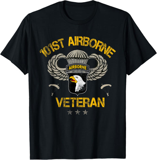 Us Army 101St Airborne Veteran Usa Flag Vintage Men Women