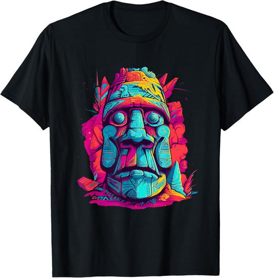 Moai Island Colourful Art Usa Us Native American