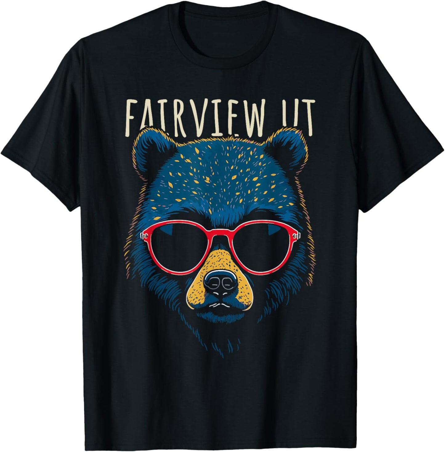 Fairview Utah Usa Cool Bear Wearing Sunglasses Design
