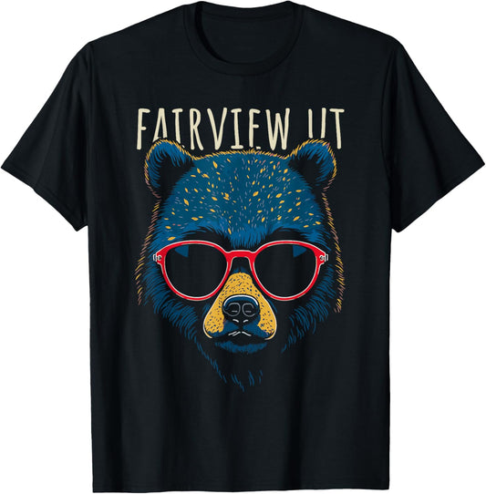 Fairview Utah Usa Cool Bear Wearing Sunglasses Design