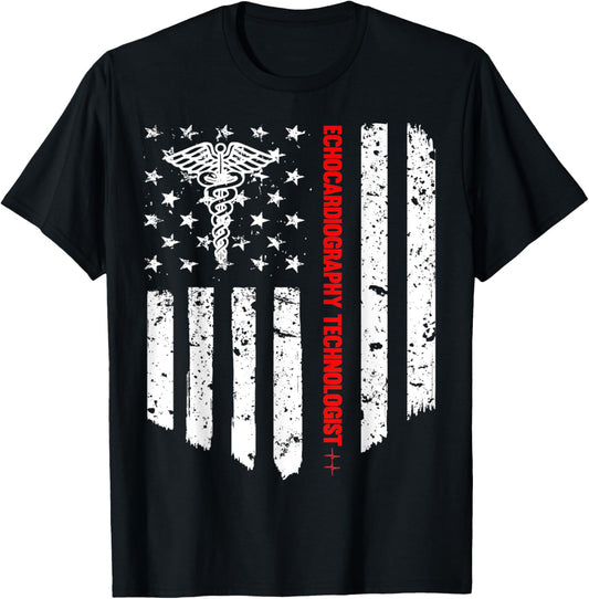 Echocardiography Technologist American Flag Patriotic Gift