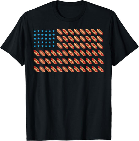 Hot Dog American Flag Hot Dog Eating Contest