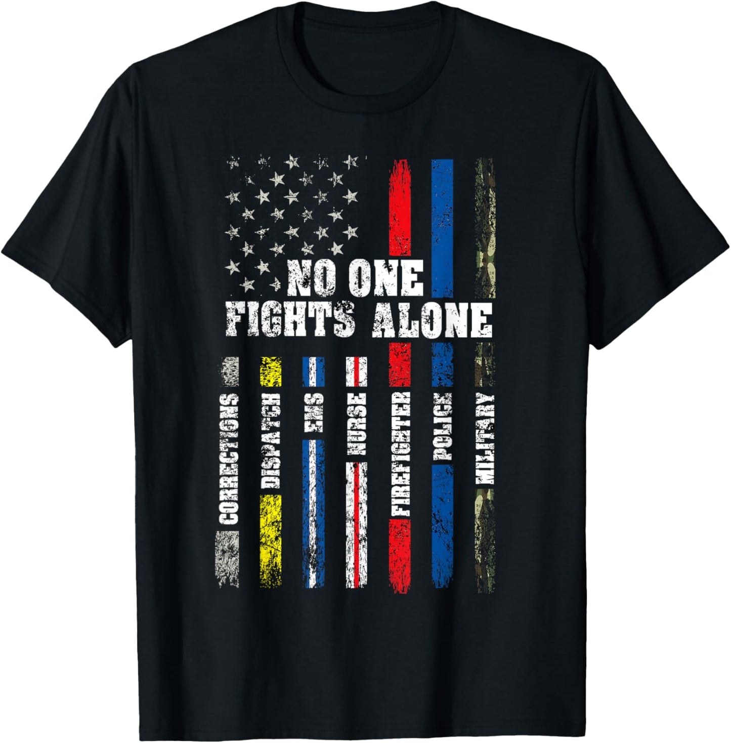 American Flag Thin Line Police Fire Military Nurse Responder