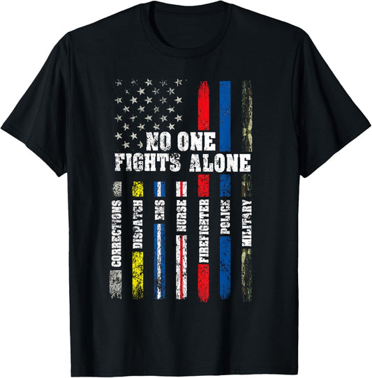 American Flag Thin Line Police Fire Military Nurse Responder