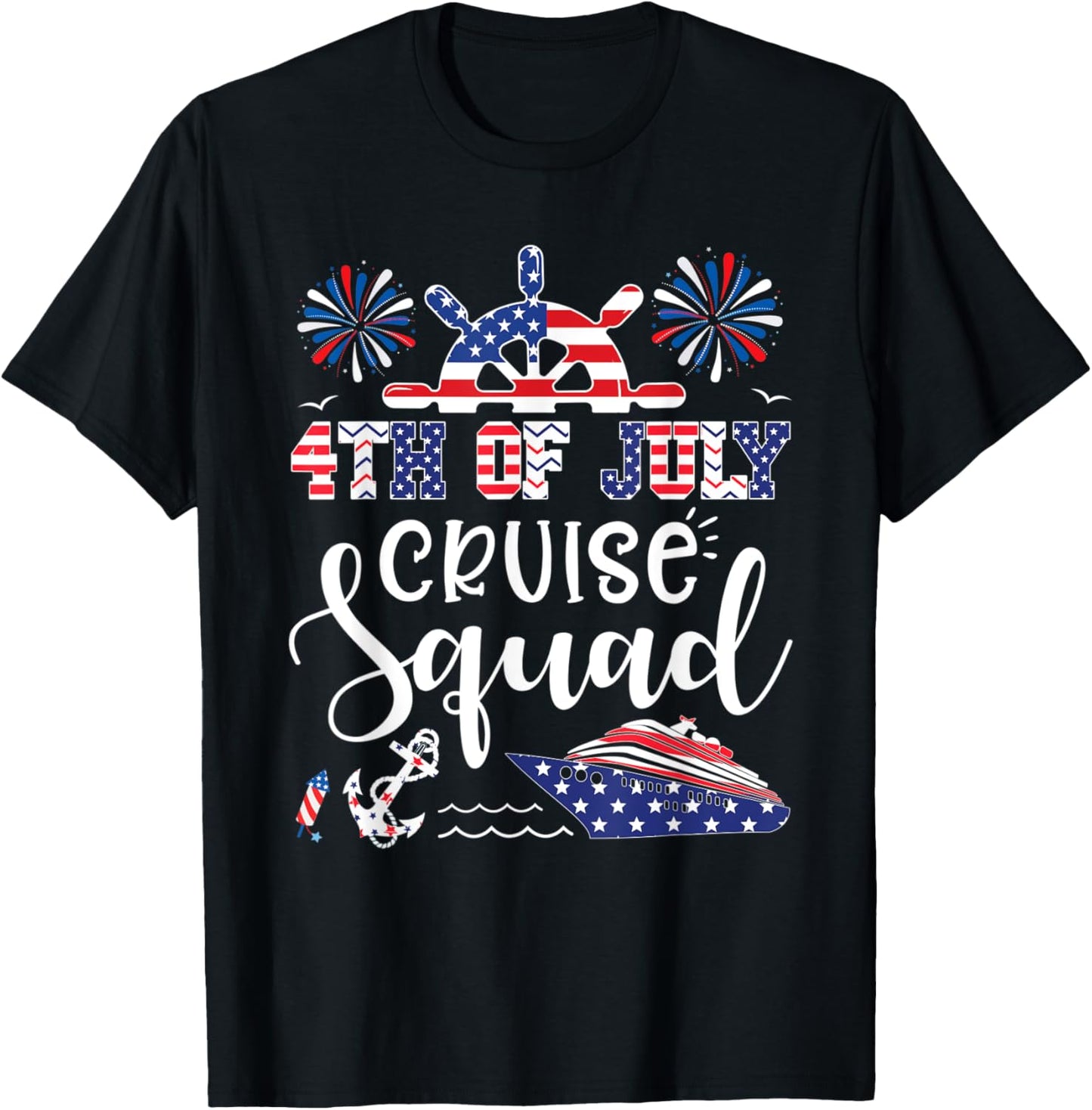 4Th Of July Cruise Squad American Flag Patriotic Cruising