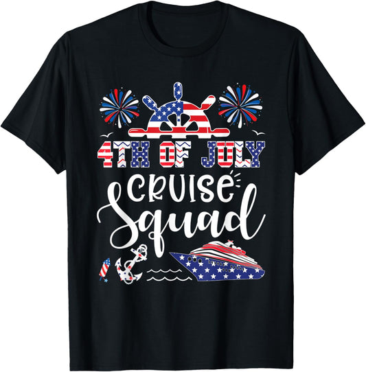 4Th Of July Cruise Squad American Flag Patriotic Cruising