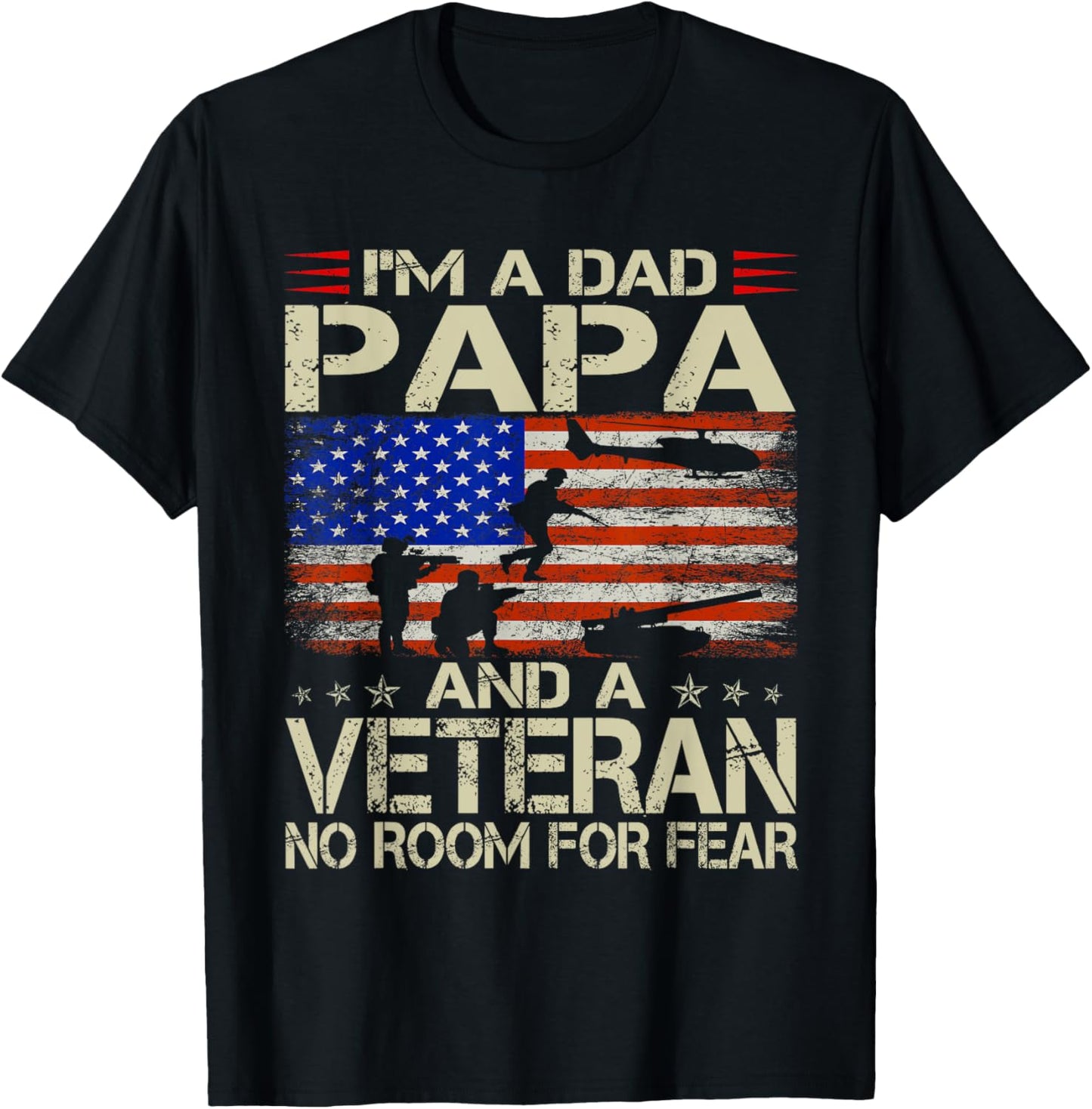 Im A Dad Papa And Veteran Usa Flag Funny Gifts Papa