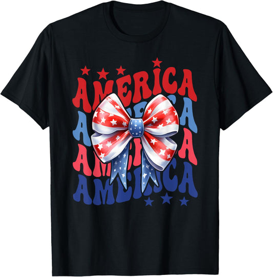 America Bow Tie American Usa Flag 4Th Of July Patriotic