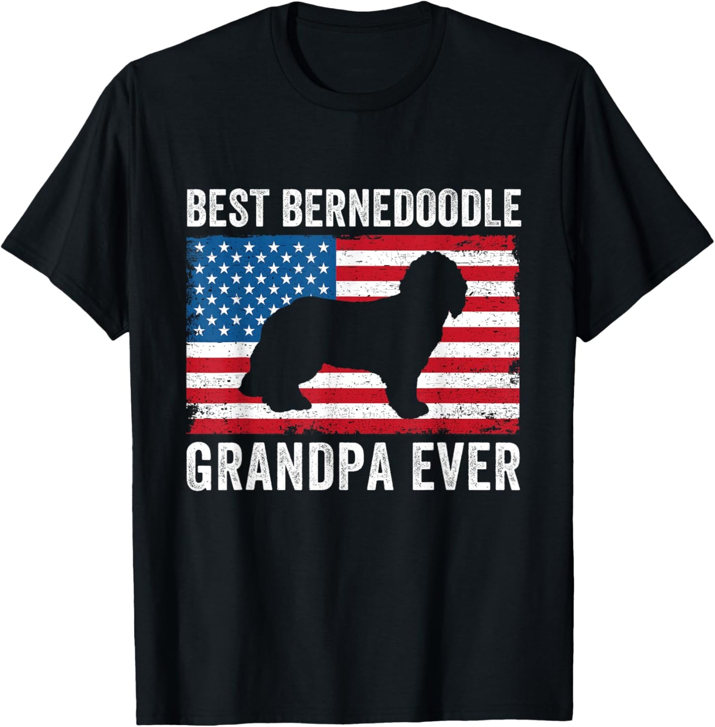 Bernedoodle Grandpa American Flag Bernedoodle Lover Owner