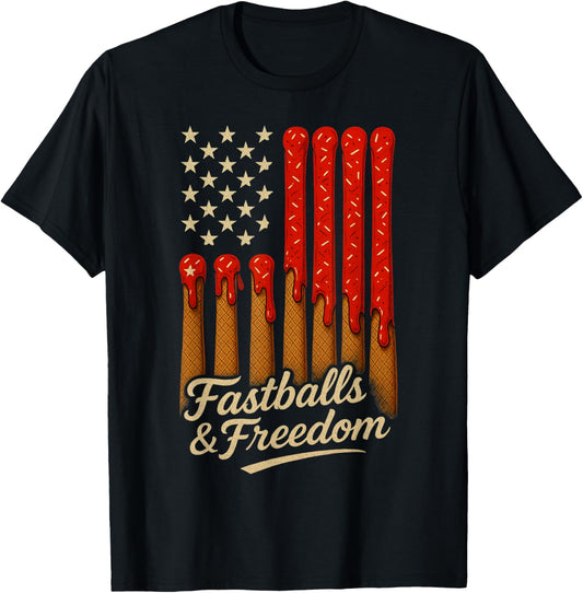 Baseball Ice Cream Dripping Baseball Home Plate Drip