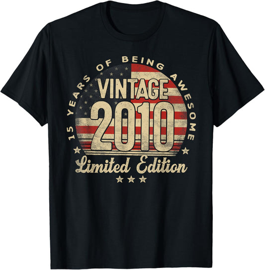 Vintage 2010 Limited Edition 15 Year Old Gifts Usa Flag