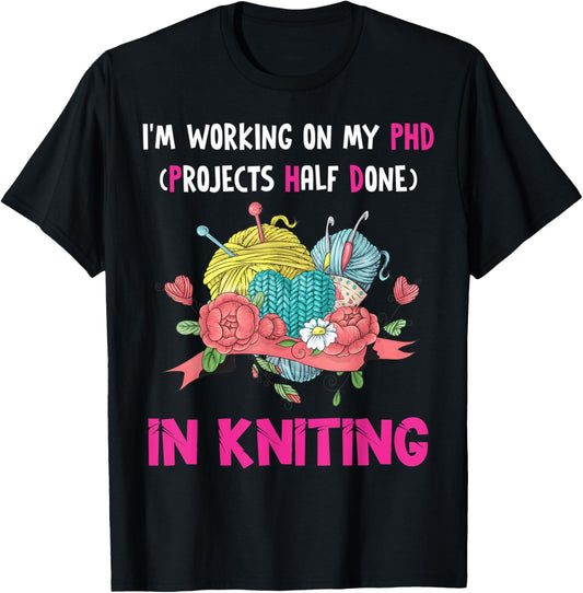 I am working on my PHD in my knitting Crochet love yarn