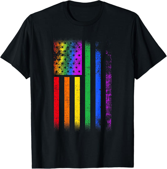 Lgbt Flag Gay Pride Month Rainbow Patriotic American Flag
