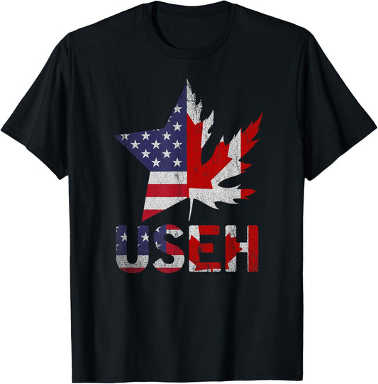Useh Patriotic Usa Star Canadian Maple Leaf Canada