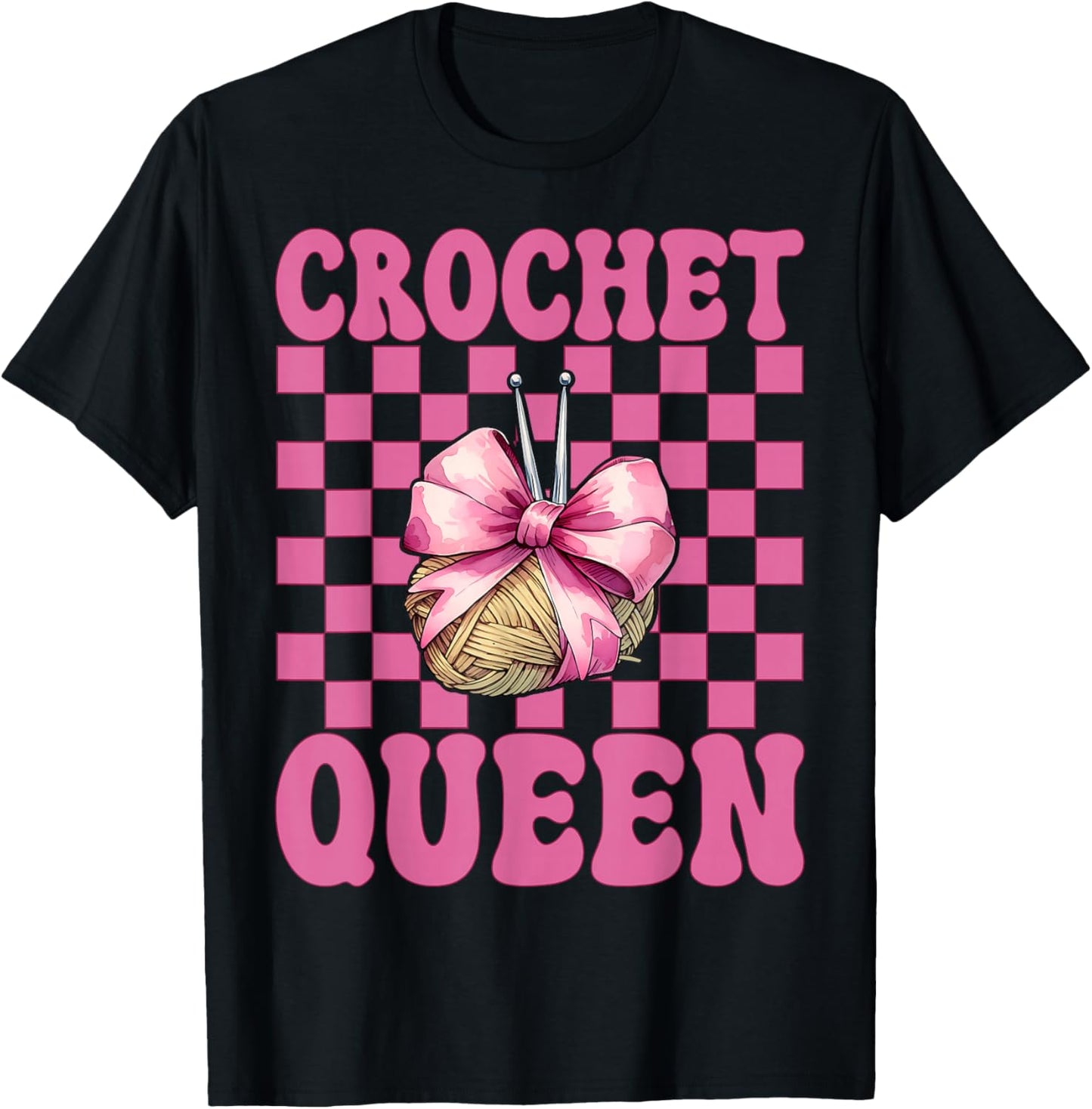 Crochet Queen Crocheting Crocheter Knitting Yarn Girl Mom