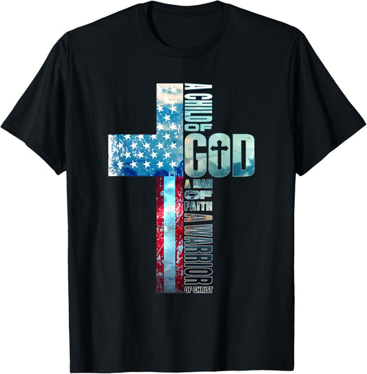 Faith Over Fears Cool Christian Cross American Usa Flag Gym