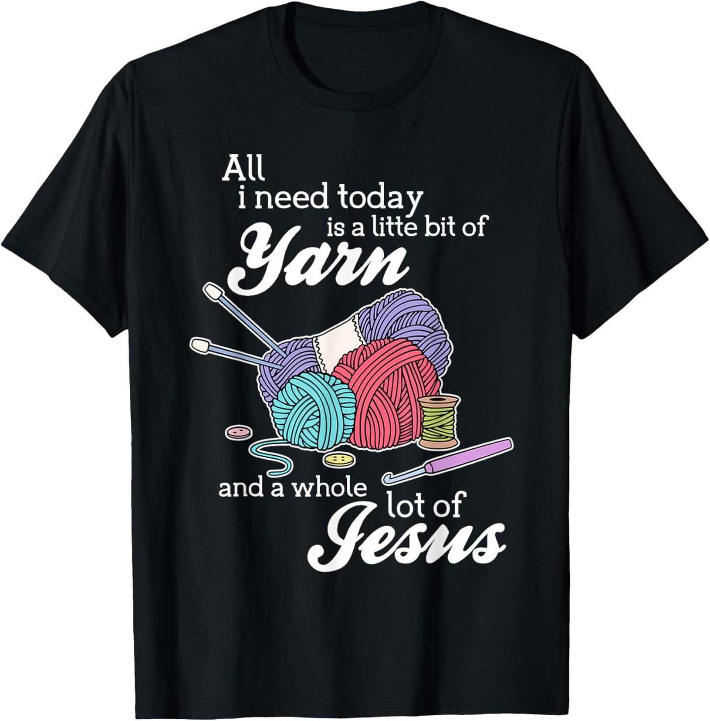 Jesus And Yarn Crocheting Knitting Shirts Gifts For Women