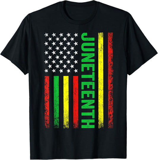 1865 Juneteenth Black History American Flag African