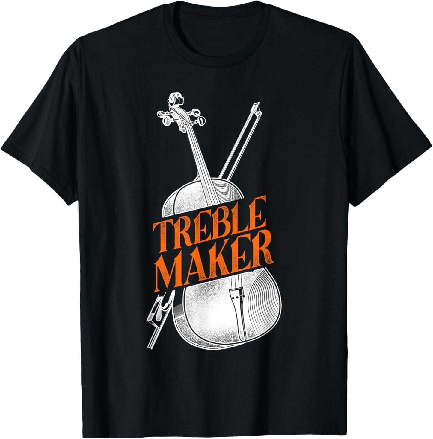 Violin Violinist Pun Vintage Treble Maker