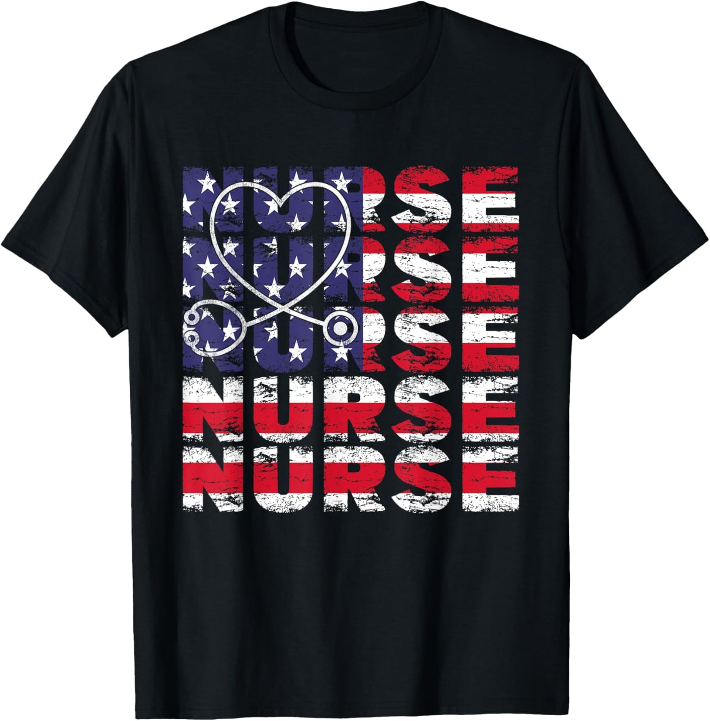 4Th Of July Nurse American Flag Nursing Usa Patriotic