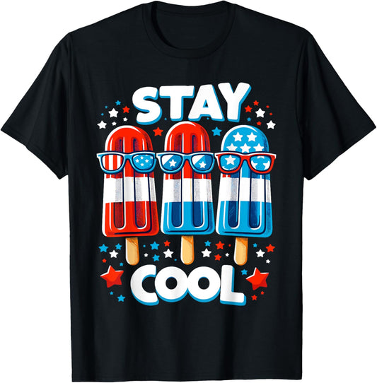 Stay Cool 4Th July Boys Popsicle Usa Flag American