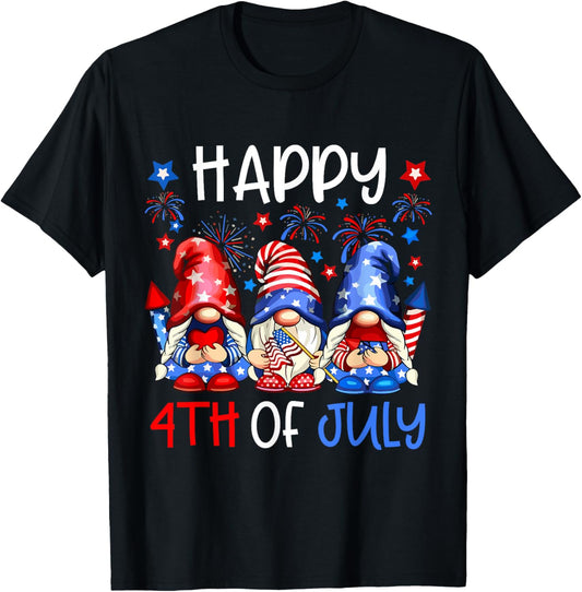 Patriotic Gnomes Happy 4Th Of July Usa Men Women Kids