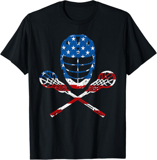 Lacrosse American Flag Lax Helmet Sticks 4Th Of July Gifts