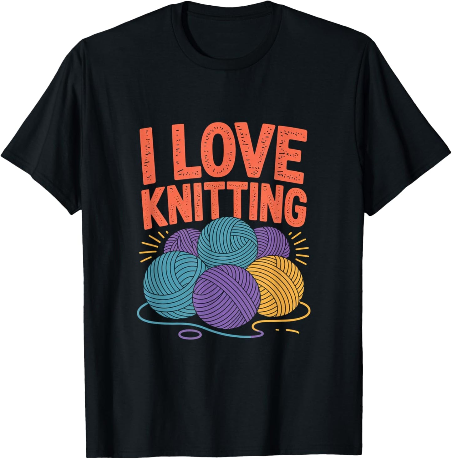 I Love Knitting Yarn Enthusiasts Art