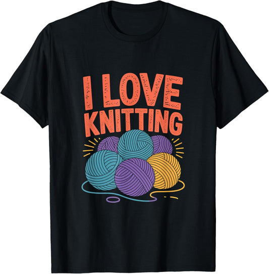 I Love Knitting Yarn Enthusiasts Art
