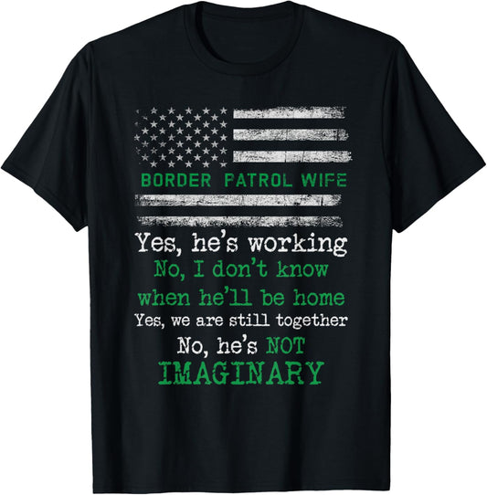 Border Patrol Agent Wife Usa Flag Patriotic