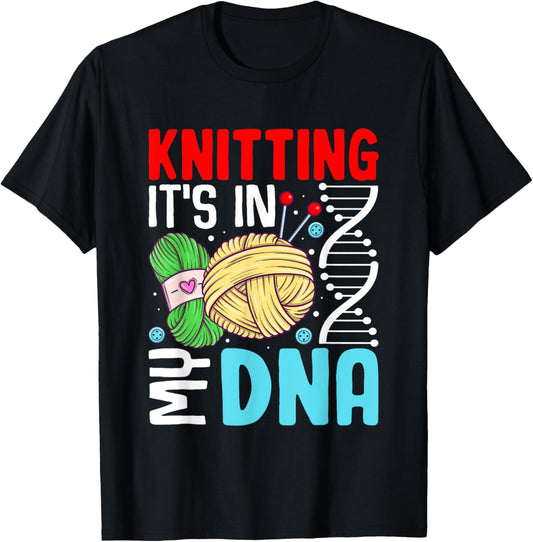 Knitting It's In My DNA Yarn Heartbeat