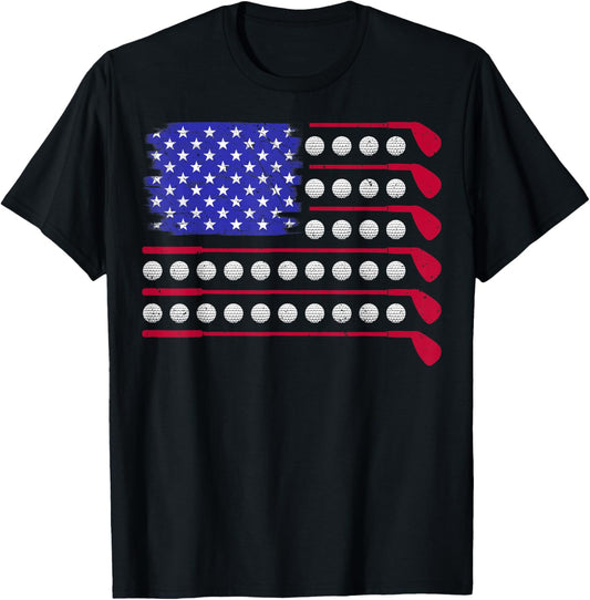 Golf American Flag 4Th Of July Patriotic Golfer Golf Coach