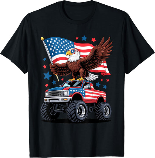 Bald Eagle American Flag Happy 4Th Of July Independence Day