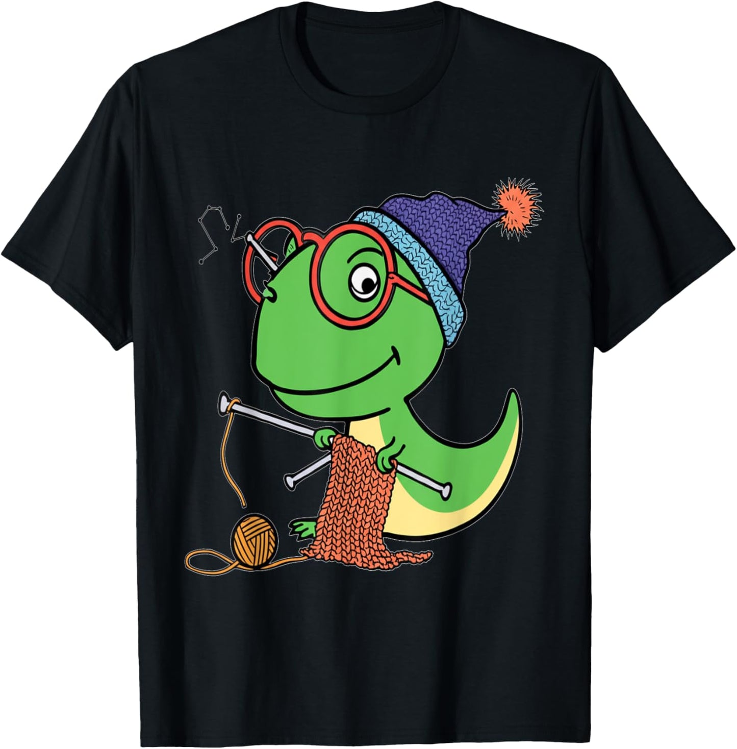 Knitting T-Rex Dinosaur - Funny Crochet Yarn Knitter