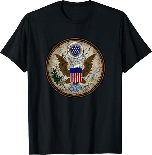 Usa Coat Of Arms Retro United States Great Seal Patriotic