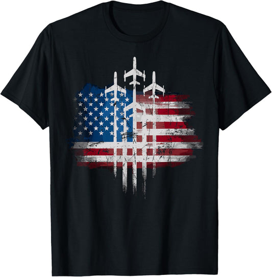 Fighter Jets Usa Flag American