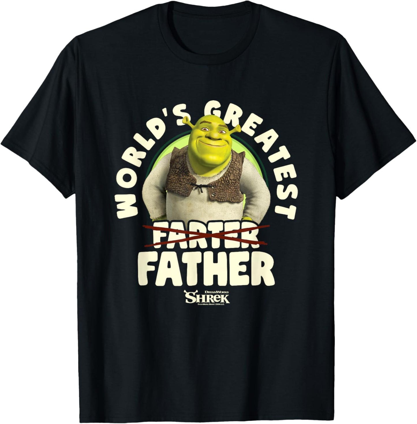 Shrek Father's Day World's Greatest Farter Crossed Text