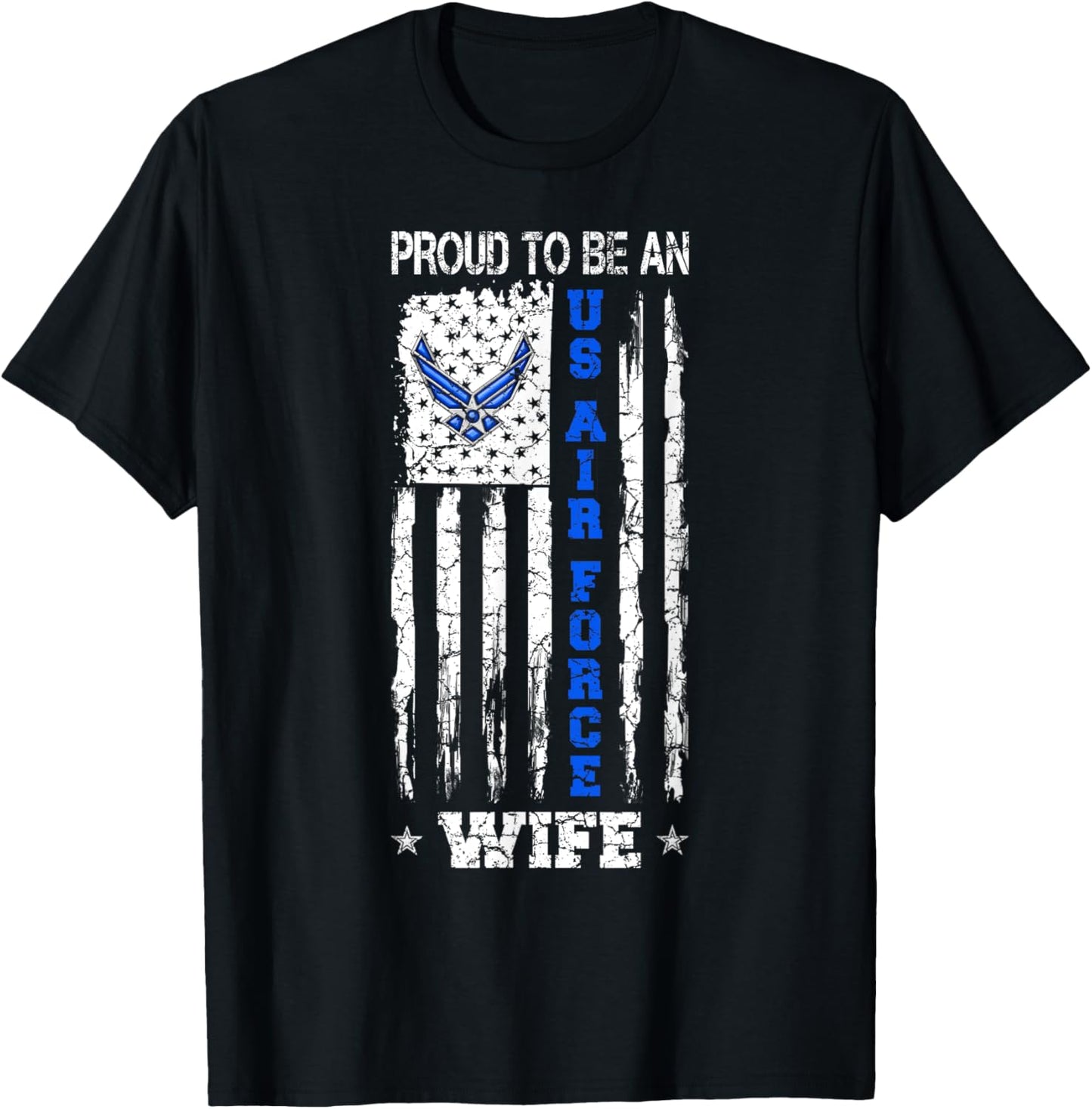 Vintage Usa Flag Proud To Be An Us Air Force Wife