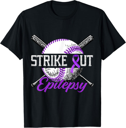 Strike Out Epilepsy Purple Baseball Epilepsy Awareness Month
